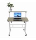Wheel Mobile Stand Up Desk Height Adjustable Home Office Desk Stand and Seating
